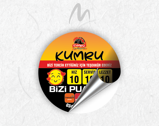 ÖZEL ŞEKİLLİ ETİKET